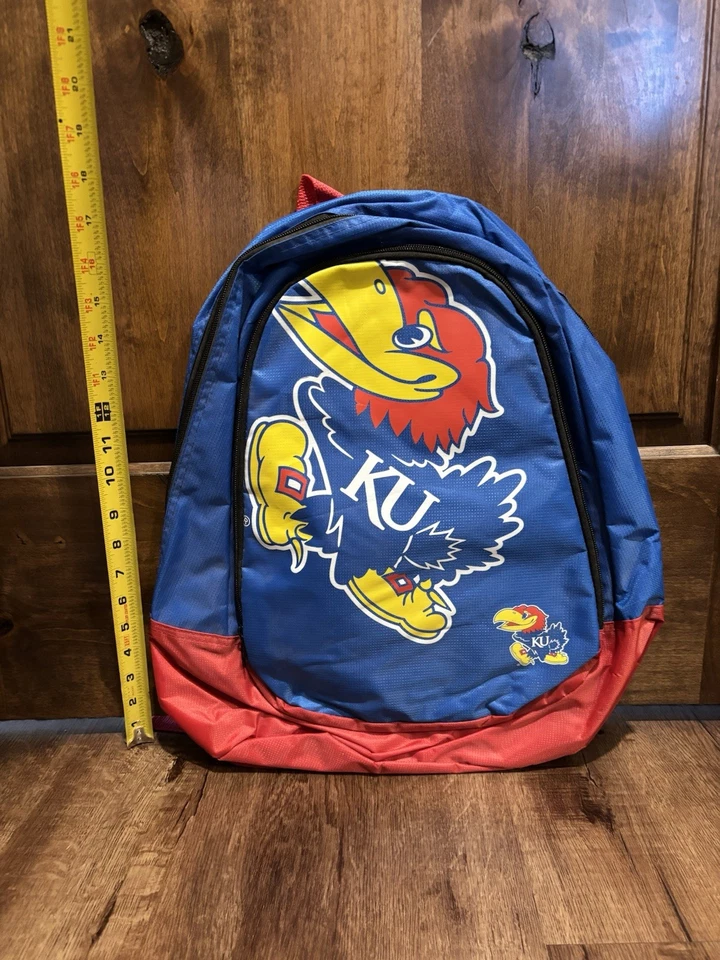 Forever Collectibles NCAA Kansas Jayhawks Core Structed Backpack - Image 3 of 3