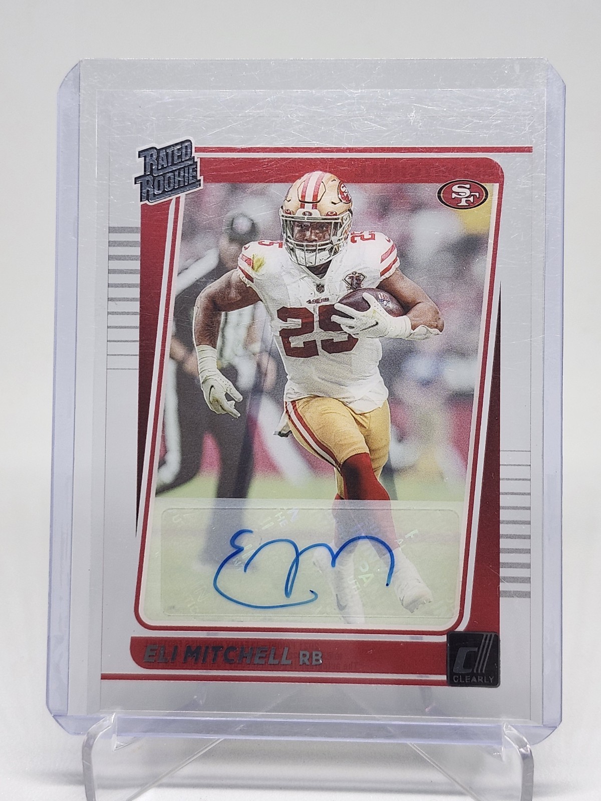 2021 Clearly Donruss Eli Mitchell Rated Rookie Auto RC #97 