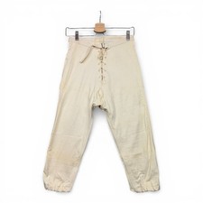 Vintage Men's Lace Up Canvas Breeches Trousers Workwear Size 28