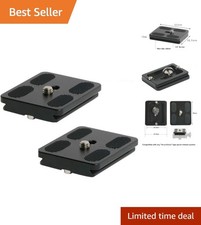 Lightweight 50mm Quick Release Plate Set - Fits Arca-Swiss Standard 2 Pack 