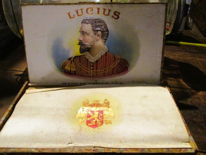 Vintage  Wooden cigar box Lot ILL FLA Lucius Dutch 1909 full 1926