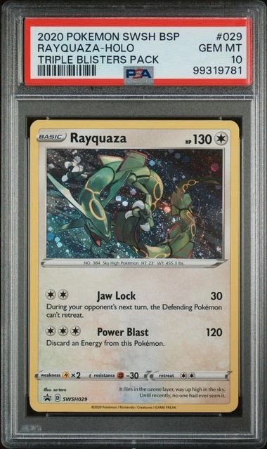 Rayquaza Pokémon TCG Professional Sports Authenticator (PSA