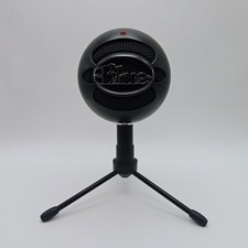 Blue Snowball USB Microphone Black with Adjustable Tripod Stand No Cable