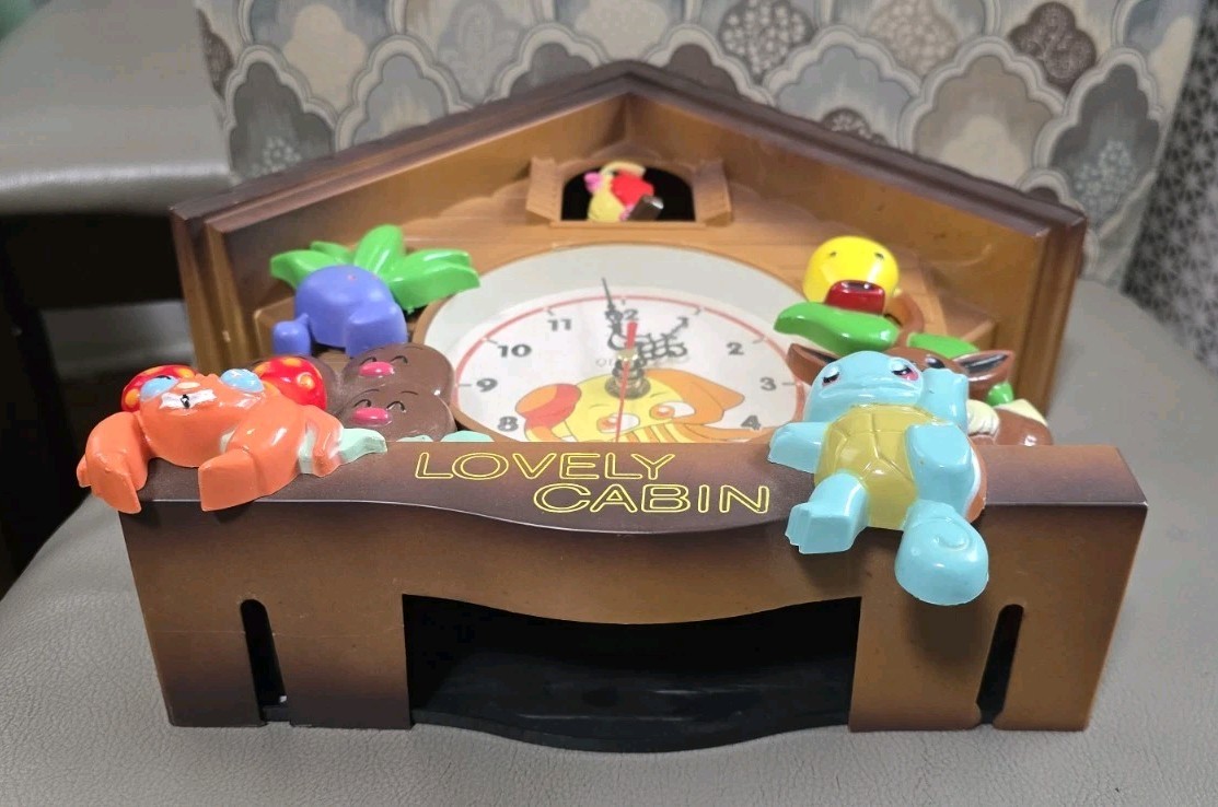 Horloge Coucou Pokémon Lovely Cabin Melody - Vintage Seiko Japon - Occasion Fonctionnelle