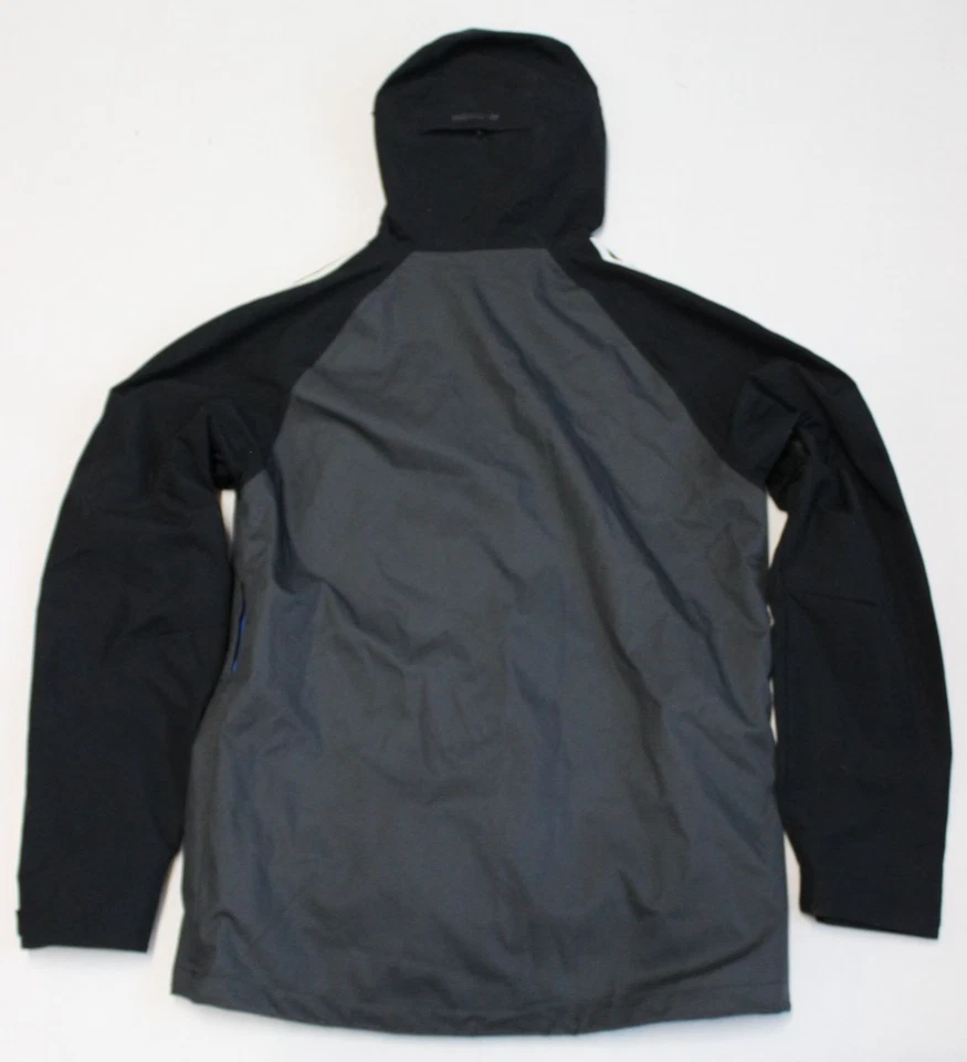 Adidas Snowboarding Men's Jacket Size M Grey Shell Black Sleeves Blue Liner Zip - Image 3 of 4