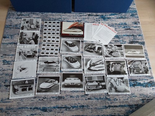 1987 Pontiac Pursuit Concept Car Press Kit 18 Factory Photos 36 Slides