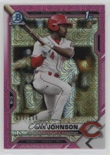 2021 Bowman Chrome Prospects Mega Box Pink Mojo Refractor /199 Ivan Johnson 07b3