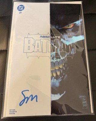 Absolute Batman 21 Foil Seth Mann Signed COA Two Face