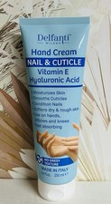 DELFANTI NAIL CUTICLE HAND CREAM w/ VITAMIN E HYALURONIC ACID 8.4 fl oz