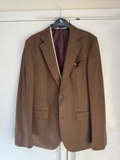 Next Men’s Brown Suit With Waistcoat 40L