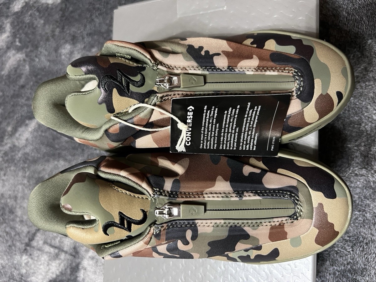 Converse SHAI 001 OX Echo Camo Nomad Khaki Utility Men's Size 3.5