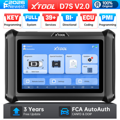 XTOOL D7S V2.0 Bidirectional Scanner Diagnostic Tool Full System Key Programmer