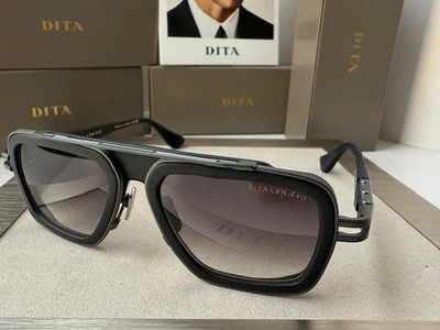DITA LXN-EVO DTS 403-A-05 Matte Black Iron Grey Gradient Sunglasses