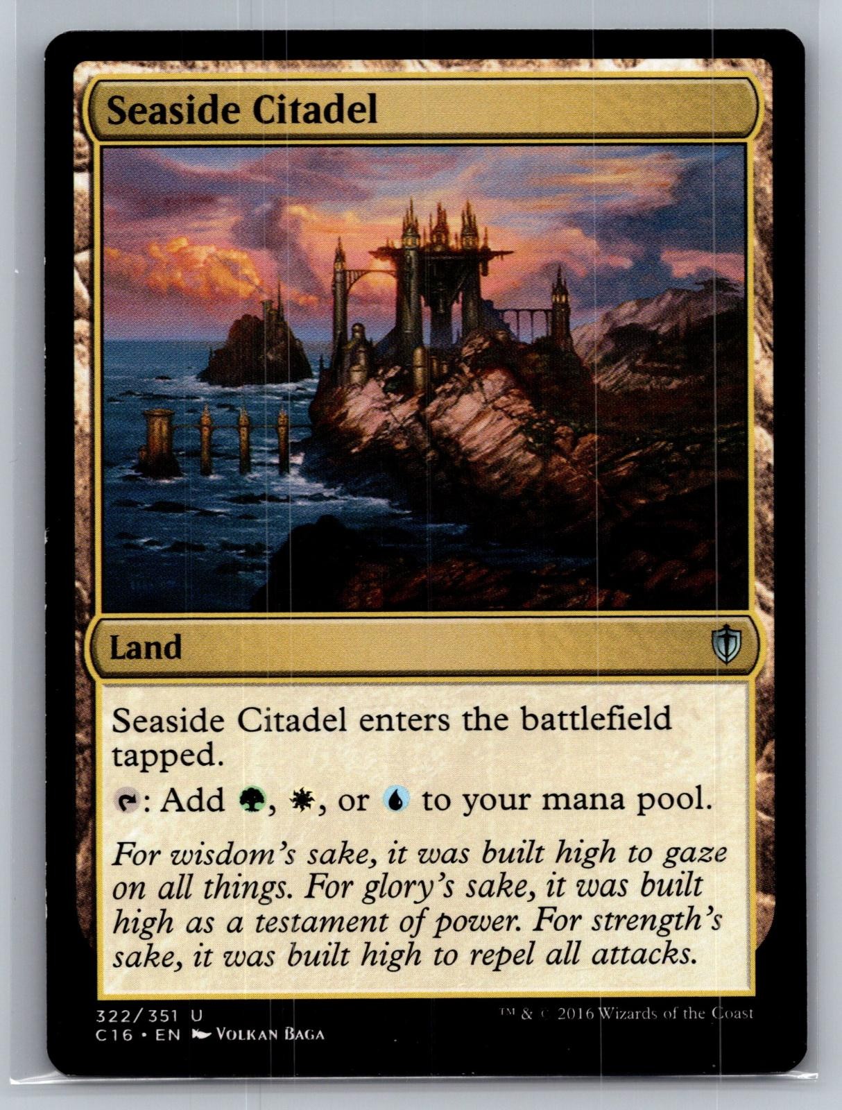 Seaside Citadel 322 Uncommon Commander 2016 Magic: The Gathering Lightly Played
