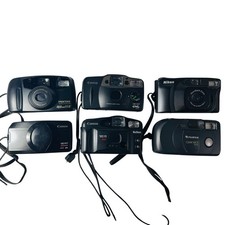Lot of 24 Vintage 35mm Point and Shoot Film Cameras   Untested for Parts/Repair