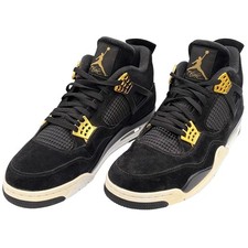 Jordan 4 Retro Royalty Nero Oro Metallizzato 308497-032 Sneaker Uomo Taglia 13