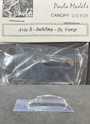 Pavla Models Vacform 1/72 Avia S-199 Erla Haube Blown Canopy Czech Version