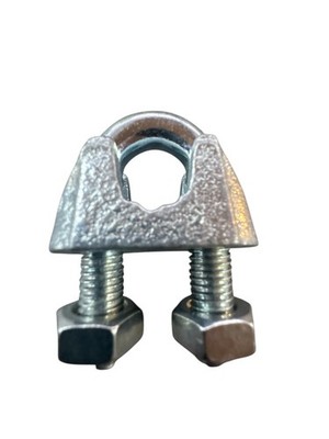 2 Stück Pösamo- Vauka -  Drahtseilklemmen verzinkt 14 mm/M10 !! Ehemals DIN 741