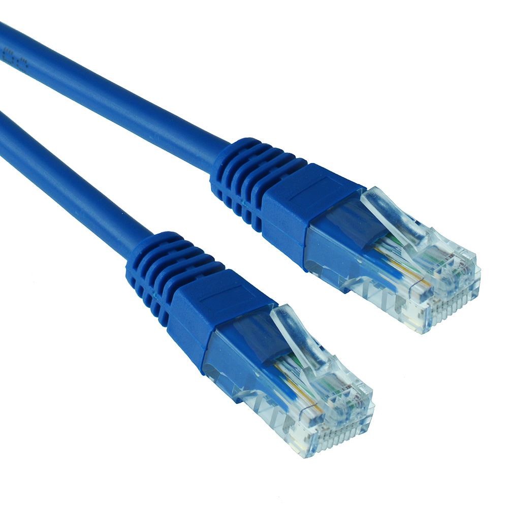 Blue 1m RJ45 Cat5e Ethernet Network LAN Patch Cable Lead