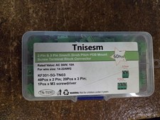 Tnisesm/60pcs 2 Pin 3 Pin 5mm/0.2inch Pitch PCB Mount Screw Terminal Block ...
