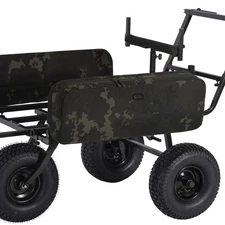 Carp Porter Side Bar Bags Large Dark Kamo / Carp Fishing Barrow Luggage