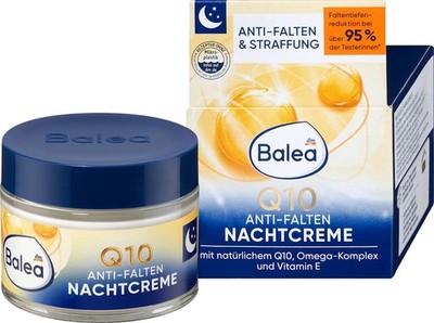 10 x 50ml Balea Night cream Q10 Wrinkle Free