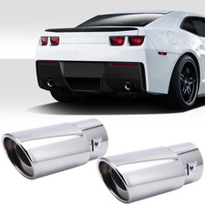 Pair Car Exhaust Pipe Tip Rear Tail Throat Muffler Accessories For Chevy Camaro