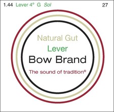 Bow Brand corda arpa celtica Lever Natural Gut SOL 4 Ottava
