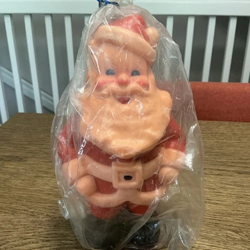 Vintage Santa Gurley Candle 9" - Made In USA - product listing photo