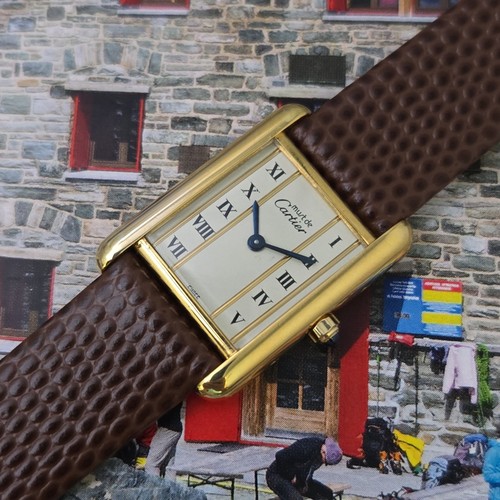 Authentic Ladies 1990's Vintage Cartier Tank Quartz — USD 2,395