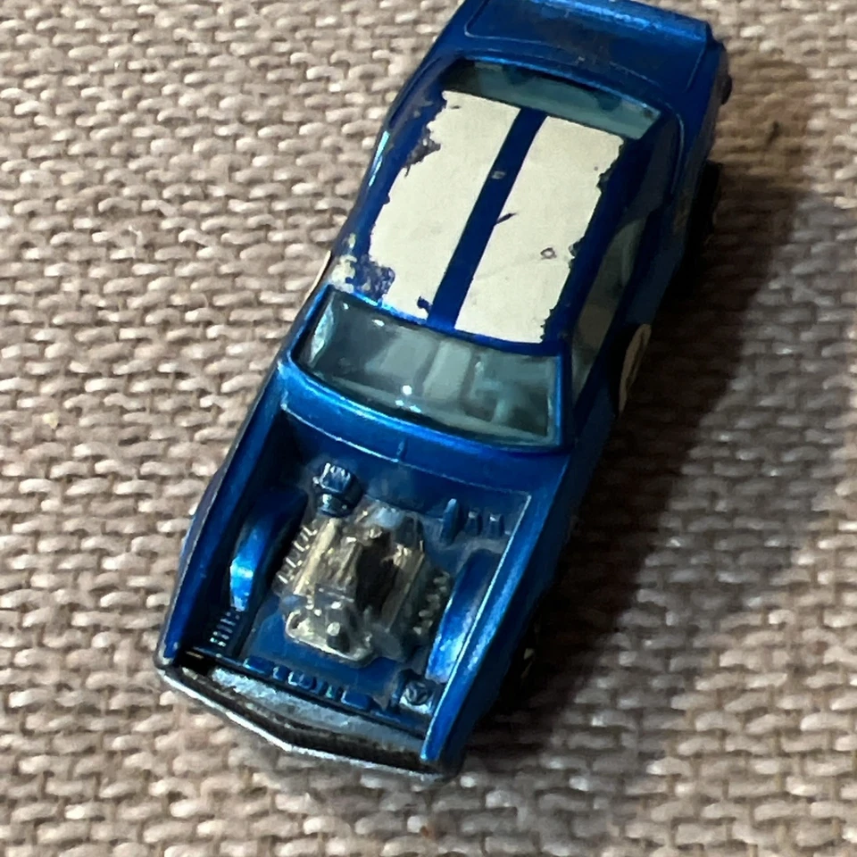 Винтажный Mattel Hot Wheels Redline синий тяжелый Chevy 1969 оригинал - Изображение 3 из 4