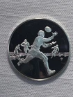925 Sterling Silver Round Dorais to Rockne Notre Dame Football Franklin Mint