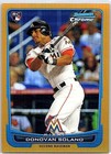 2012 Bowman Chrome #148 Donovan Solano Gold Refractors /50