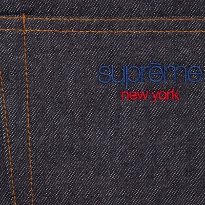 Supreme BAGGY SELVEDGE JEAN Size 36 in Rigid Indigo Denim Jeans