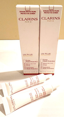 2 Clarins UV Plus Non-Tinted Sunscreen SPF 50 10ml/.3oz