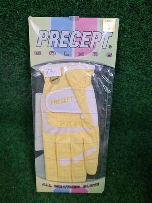 PRECEPT Colors All Weather Glove Golfhandschuhe - Damen (Gelb, Links, L)