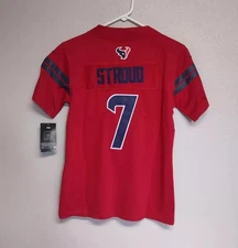 Youth Houston Texans C.J. Stroud #7 Stitched Red Jersey Size Small (8) NWT 