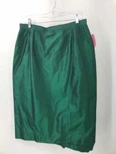 Pre-Owned Carlisle Green Size 12 Pencil Mini Skirt