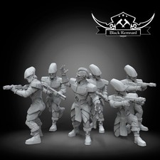 CIS Separatists soldiers (6) - BLACK REMNANT | Legion compatible - 3D printed