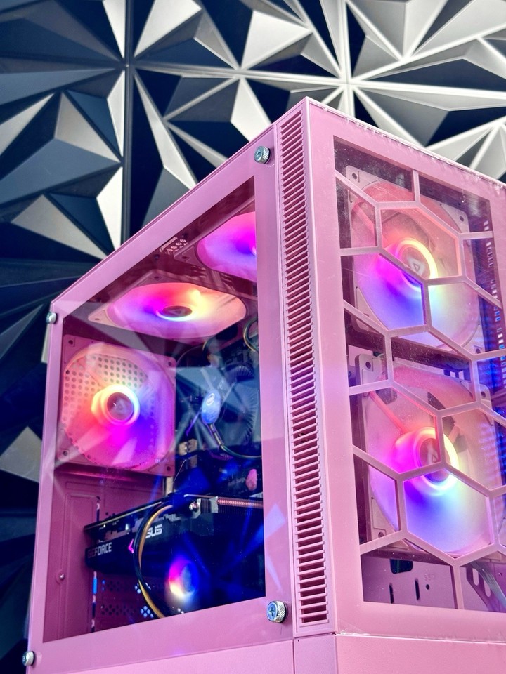 Custom Pink Gaming Desktop PC intel i7 3.40 Quad 32GB 2TB + SSD Nvidia ...