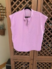 FIGS Womens Rafaela Oversized Lilac Scrub Top  Size Large Armpit to armpit 25
