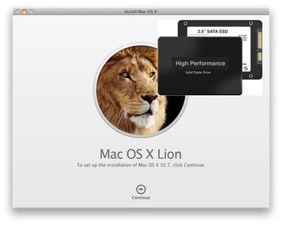 APPLE MACBOOK + PRO 2007 2008 2009 120GB SSD SOLID STATE DRIVE + OS X LION 10.7.5