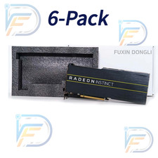 6  AMD Radeon Instinct MI50 32GB HBM2 PCIe4 GPU 4096 Shader AI Deep Learning
