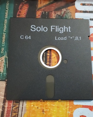Solo Flight (Microprose 1987)  Commodore 64 (Disk) working 8-bit classic