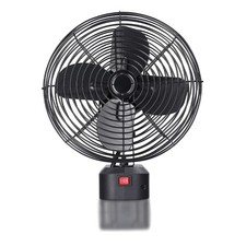 Outdoor Portable Camping Picnic Fishing Fan Cordless Metal Fan Lithium Batt HG