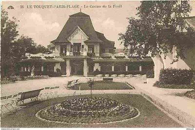 Old postcard - 62 - Le Touquet-Paris-Plage - Le Casino et la Forêt - C