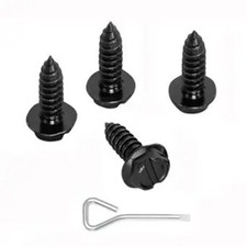 4PCS License Plate Screws for Car, Rustproof Stainless Steel Scrws, License Pla