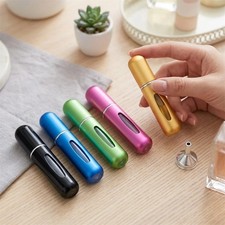 Refillable Perfume Atomiser 5 ml Spray Pump Portable Bottles Ideal for Travel