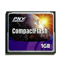 PNY 1GB CompactFlash Compact Flash CF Memory Card THNCF1G02QG - Tested