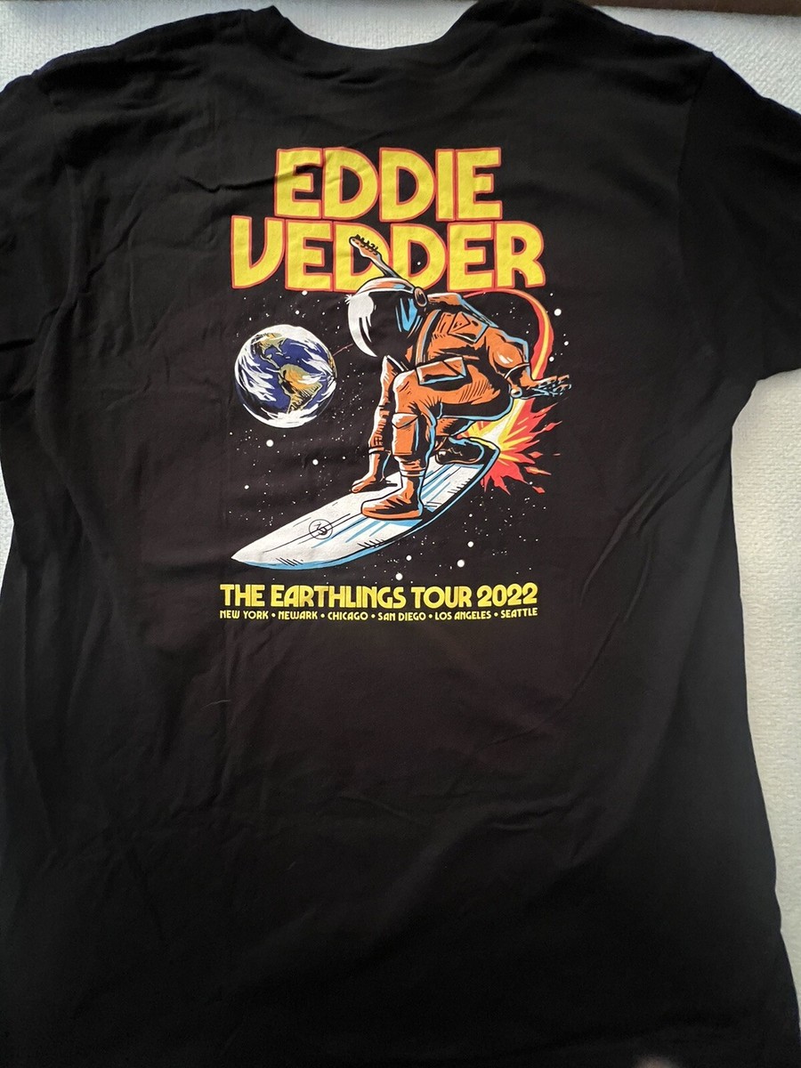 EDDIE VEDDER THE EARTHLINGS TOUR SHIRT LARGE 2022 EV PEARL JAM NY